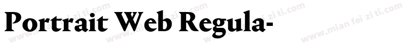 Portrait Web Regula字体转换